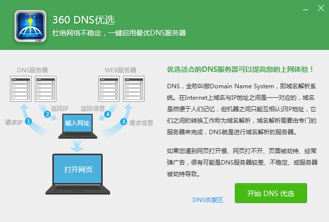 360 DNS修复工具